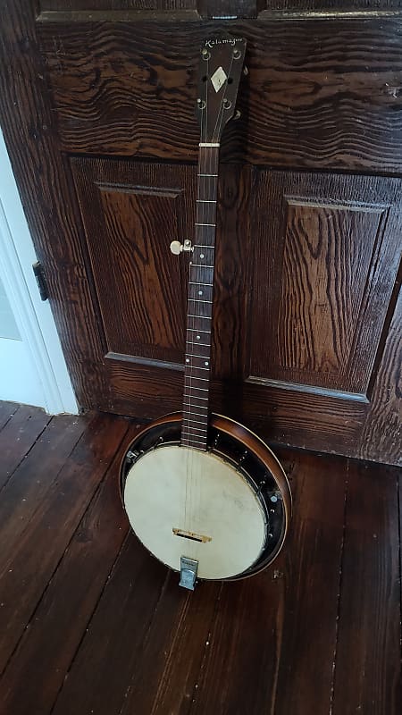 1930s Kalamazoo Five String Resonator Banjo | Reverb