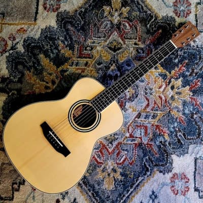 Kala OM Orchestra Mini Acoustic Guitar - Solid Top - Ebony Back & Sides for sale