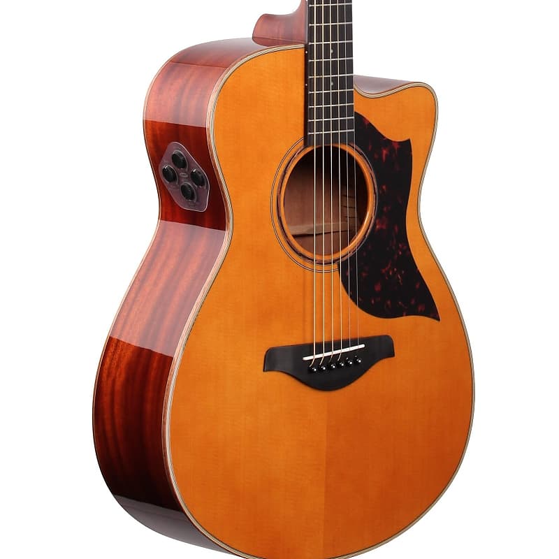Yamaha AC3M Acoustic Electric Guitar with Case Vintage Natural