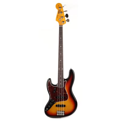 Fender American Vintage II 1966 Jazz Bass Left-Handed 3-Tone Sunburst Used image 2