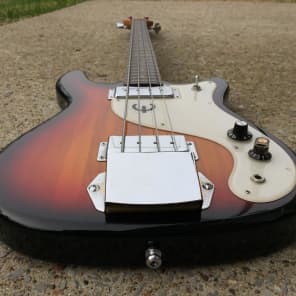 Vintage/Rare 1970s Epiphone ET-285 Bass Guitar (Sunburst w/ Case) image 6