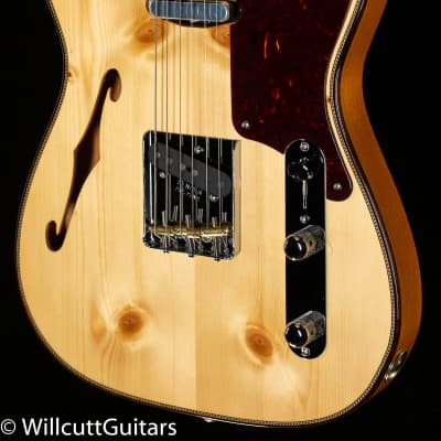 Fender Custom Shop Artisan Knotty Pine Tele Thinline AAA Rosewood Fingerboard Aged Natural (311) image 1