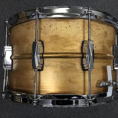 Ludwig LB484R Raw Brass Phonic 8x14" Snare Drum w/ Imperial Lugs image 5