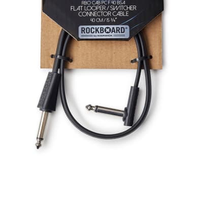 RockBoard Flat Patch Looper/Switcher Connector Cable 15.75" (40cm) image 3