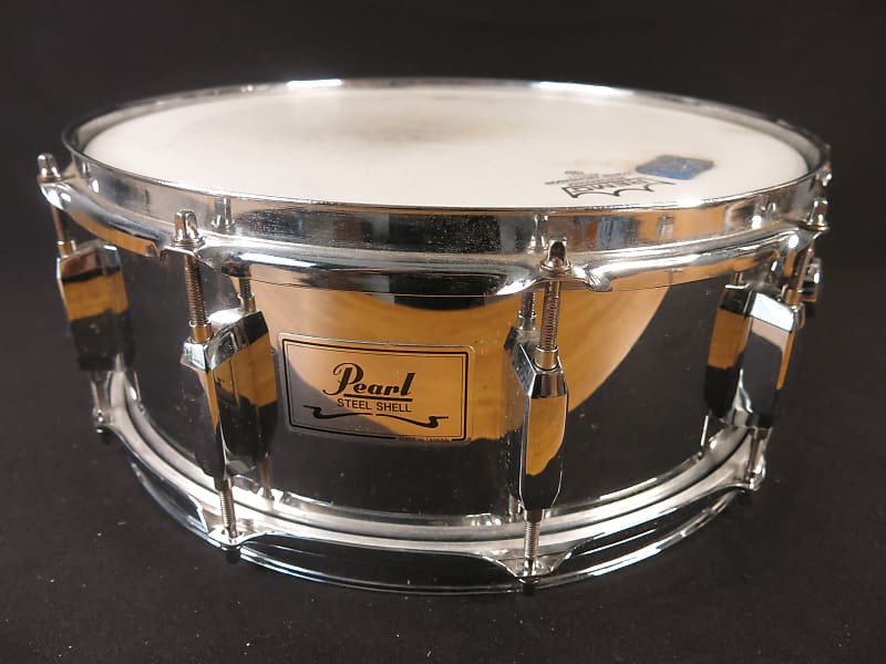 Pearl Steel shell snare drum 5.5x14" 90's?  - chrome image 1