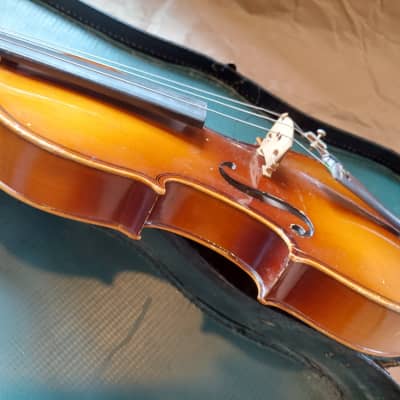 Suzuki Kiso #4 Stradivarius Copy (3/4 Size) Violin, Japan, 1971, with case & bow image 8