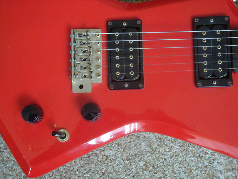 Aria Pro II ZZ Deluxe Explorer 1983 Red Made in Japan | Reverb