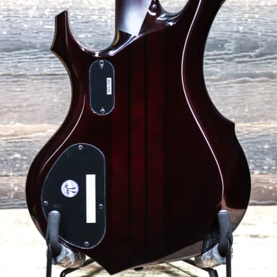 ESP LTD F-1005 See-Thru Black Cherry Sunburst 5-String Electric Bass #W23060302 image 4