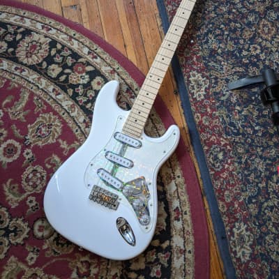 Collar City Guitars Baritone S-Style Electric Guitar White #024 image 5