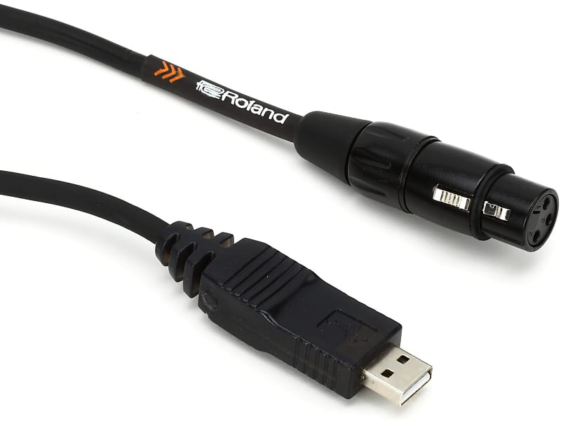 Roland RCC-10-USXF Black Series XLR Female to USB Cable - 10 foot image 1