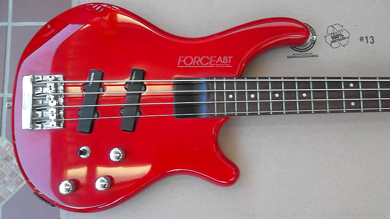 1988 Washburn B-10 Force ABT Active / Passive Bass 80's Red All