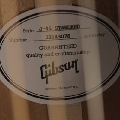 Gibson J-45 Standard - VS (#078) image 13