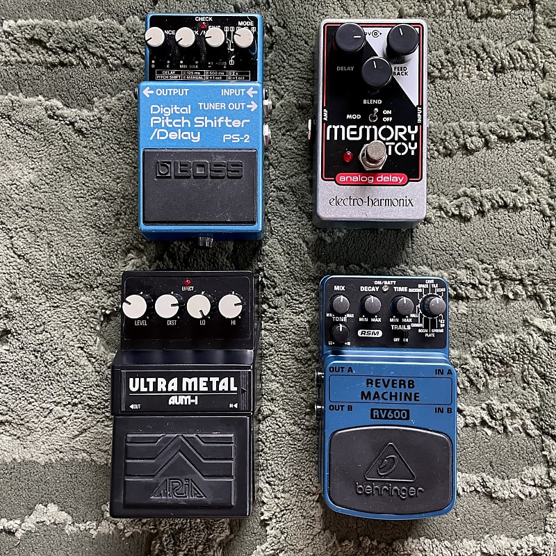Various Effects Pedals - Delay - Distortion - Reverb | Reverb