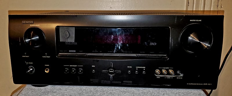 Denon AV Surround Sound 7.1 Reciever 525W AVR-1611 Home Theater Excellent  Tested 🔥💿📻