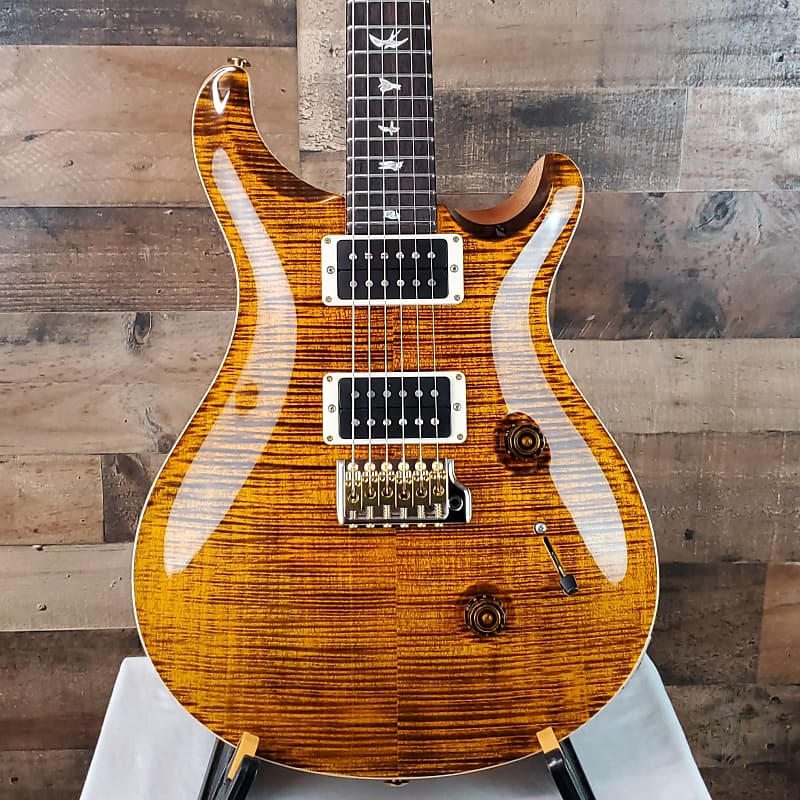 PRS Custom 24 10-Top, Yellow Tiger, w/PRS Hard Case, Free
