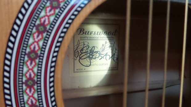 Burswood guitar signed by esteban 2025