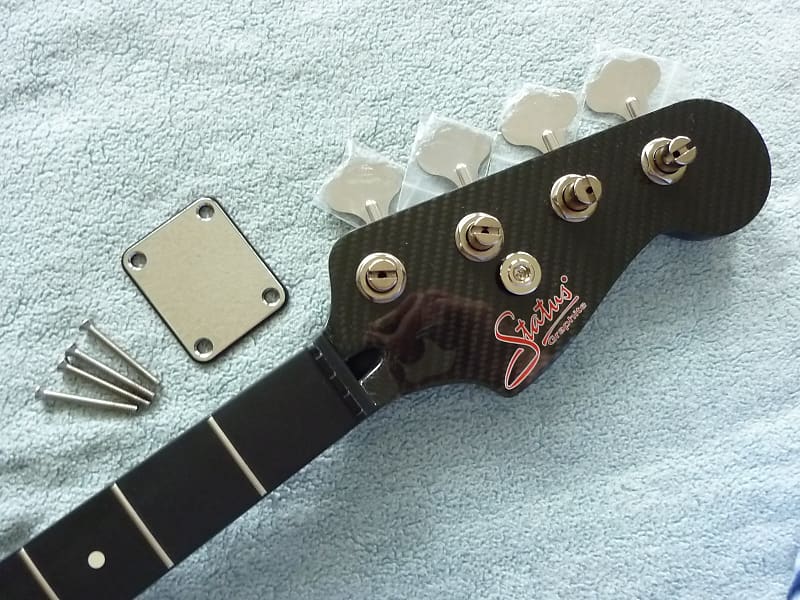 STATUS BASS ピックアップ　Jazz bassタイプ Status Graphite Jazz Bass Neck with Hipshot HB6 tuners 2019 | Reverb