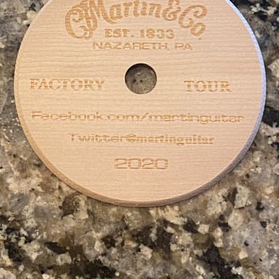 C.F. Martin & Co. Guitar Sound hole Wood Cutout Souvenir from Factory Tour 2020 for sale