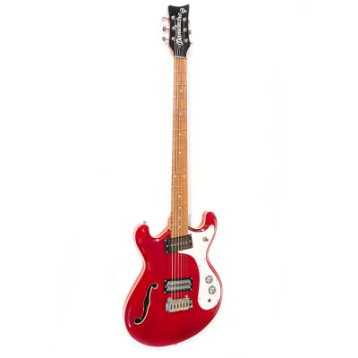 Danelectro 66BT Baritone Guitar (Red Transparent) image 1
