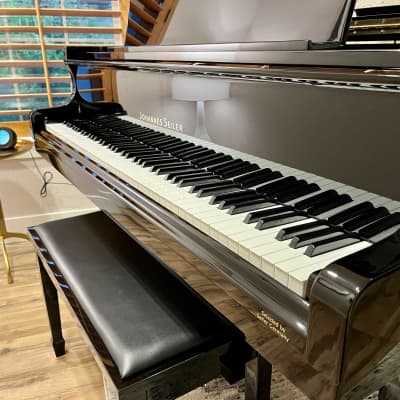 Like New Black High-Gloss Baby Grand Piano: Johannes Seiler GS-150 with Dampp-Chaser Piano Life Saver System installed! image 4
