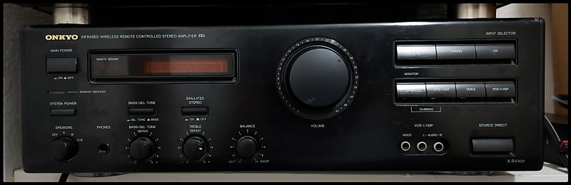 Onkyo A-RV401 Integrated AV top Amplifier. Tested. Watch video. Free Shipping