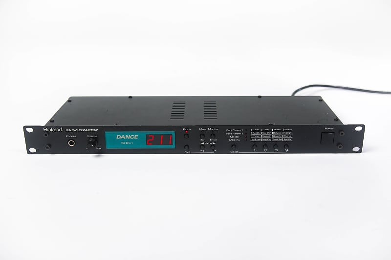 Roland　音源モジュール　シンセサイザー　M-DC1 Roland M-DC1 sound module, Roland Dance Module with sounds