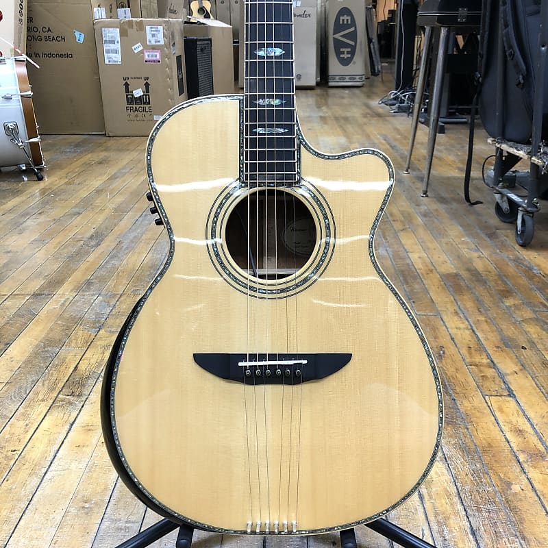 Reverse Tension Guitars OM-930C All-Solid Spruce/Mahogany Acoustic-Electric Late 2010s w/Hard Case image 1