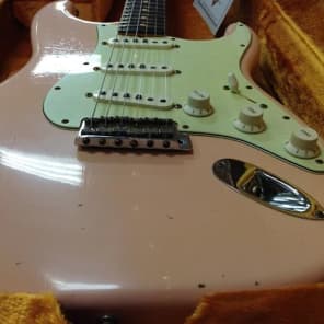 Fender Custom Shop '63 Stratocaster 9239991856 2013 Faded Shell Pink image 2