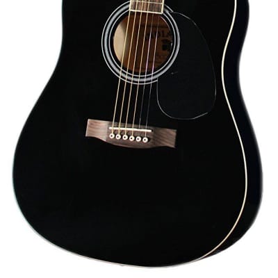 Indiana S-SCOUT-BK Dreadnought Spruce Top 6-String Acoustic Guitar - Black image 2