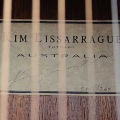 Kim Lissarrague Latice braced arched back steel string guitar 2016 image 8