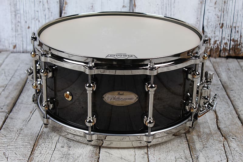 Pearl Philharmonic Pancake Snare Drum - 2.5-inch x 13-inch - Nicotine White