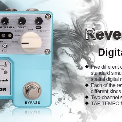 MOOER Reverie Reverb Digital Stereo Reverb Guitar Effect Pedal Ships Free image 2