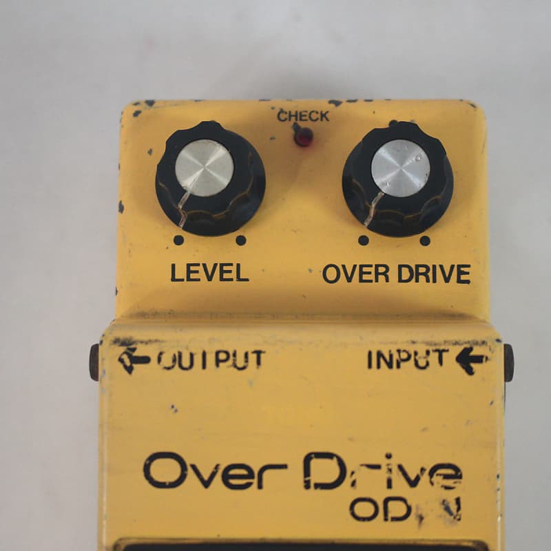 BOSS OD-1 NEC μPC4741C 052-281B (silver screw black SW) MOD