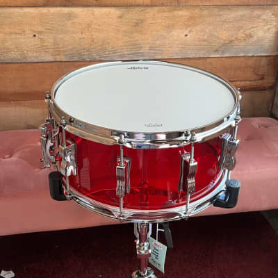 Ludwig Vistalite Snare Drum - 6.5-inch x 14-inch - Red image 1