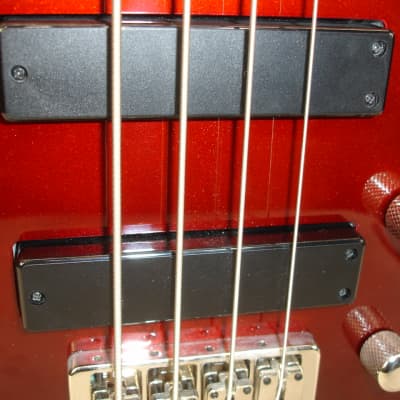 KSD Ken Smith Design Burner Standard 4 4-String Electric Bass - Metallic Red image 5