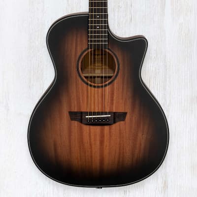 Orangewood Morgan Mahogany Natural Burst Solid Top Acoustic-Electric Guitar w/ Fishman EQ for sale