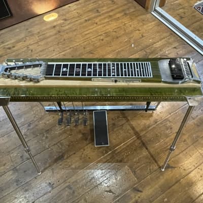 ZB Pedal steel - Natural Maple/ green. 10 string. image 1