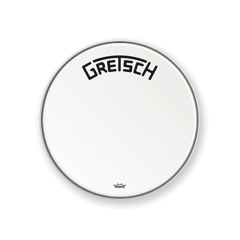 Gretsch GRDHCW20B Broadkaster Logo Coated Bass Drum Head - 20" image 1