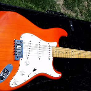 Fender Custom Shop Stratocaster 2008 Sunset Orange Guitar image 2
