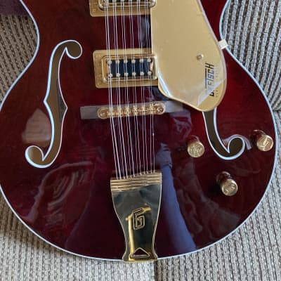 Gretsch G5422G-12 Electromatic Hollow Body 12-String with Gold Hardware 2020 - Walnut Finish - MINT !!! & New, $200 Gretsch Hard Case image 1