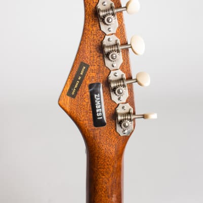 Hohner Zambesi 333 Solid Body Electric Guitar, made by Fenton-Weill (1962), period black hard shell case. image 6