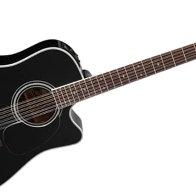 Takamine EF 381 DX-LH Acoustic Guitar - Black Auth Deal Free Shipping! 143 | Reverb