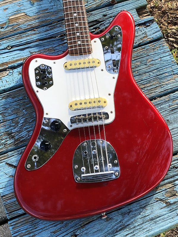1999 Fender Left Handed JG-66 Jaguar Candy Apple Red Reissue MIJ image 1