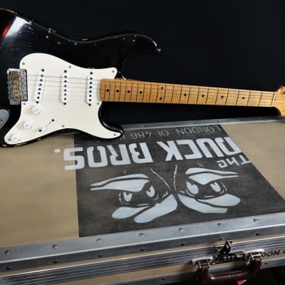 Fender Eric Clapton Blackie Strat MB by Yuri Shishkov 2006 Original flightcase and all case candies! image 7