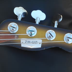 Very Cool Vintage Zim Gar EB1 Bass Guitar 1960s Sunburst Japan Teisco image 7