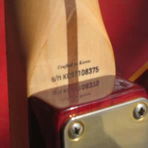Fender Squier Telecaster Thinline 1997 Cherry Stain image 3