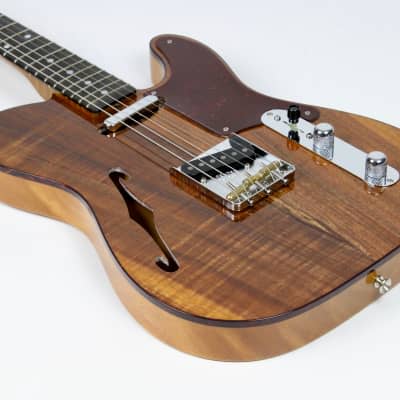 Fender Custom Shop Artisan Thinline Telecaster 2021 4A Flame Koa Top 4A Flame Maple Neck image 14