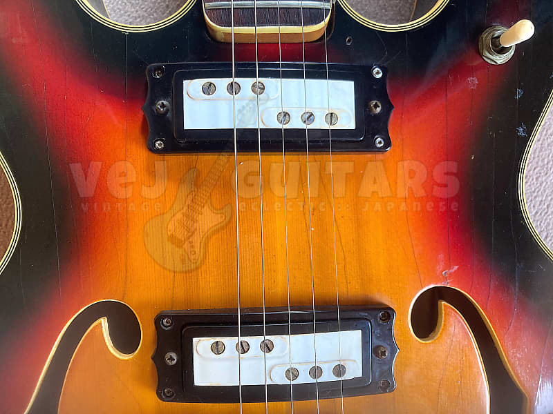 MATSUMOKU VINTAGE ES-335 BODY RARE MIJ 1960s incl PICKUPS