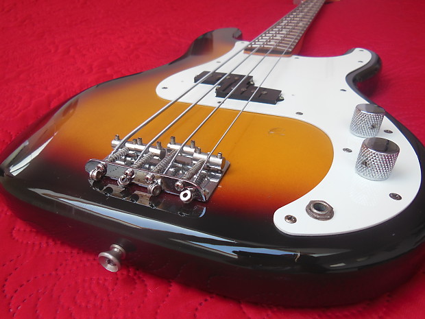 Squier by Fender, Precision Bass SPB-33, Silver Series, made