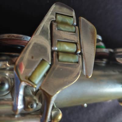 CONN TRANNY 6M 256xxx Alto Sax SILVER GOLDEN BELL, SOUNDS GREAT ALL ORIGINAL image 7